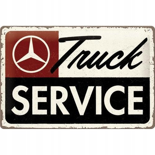 Tablica szyld MERCEDES-BENZ TRUCK SERVICE 20x30 Inna marka