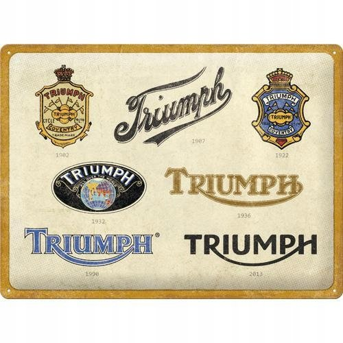 Tablica szyld TRIUMPH LOGO EVOLUTION blacha 30x40 Inna marka