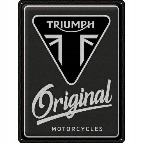 Tablica szyld TRIUMPH ORIGINAL MOTORCYCLES blacha 30x40 Inna marka