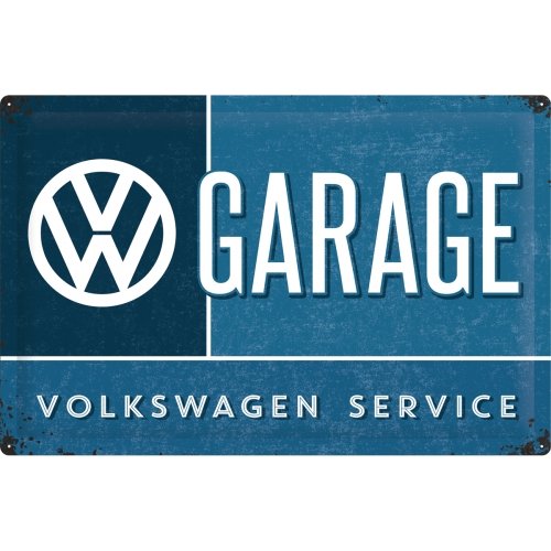 Tablica szyld VOLKSWAGEN GARAGE VW blaszany 40x60 Nostalgic-Art.