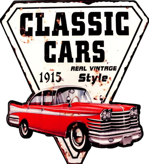 Tablica Tabliczka Blacha Ozdobna Classic Cars USA Retro Vintage Inna marka