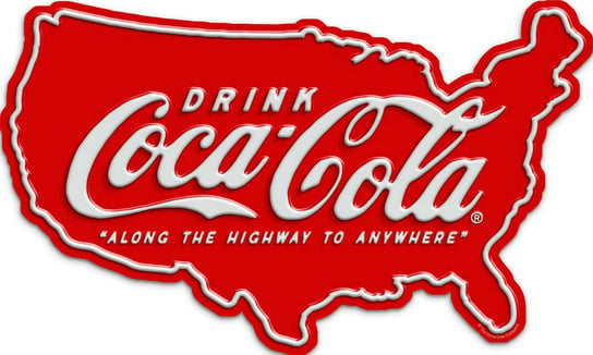 Tablica Tabliczka Blacha Ozdobna Coca Cola Drink American Country USA Inna marka