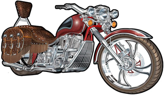 Tablica Tabliczka Blacha Ozdobna Motor Motocycle Harley Retro Vintage Inna marka
