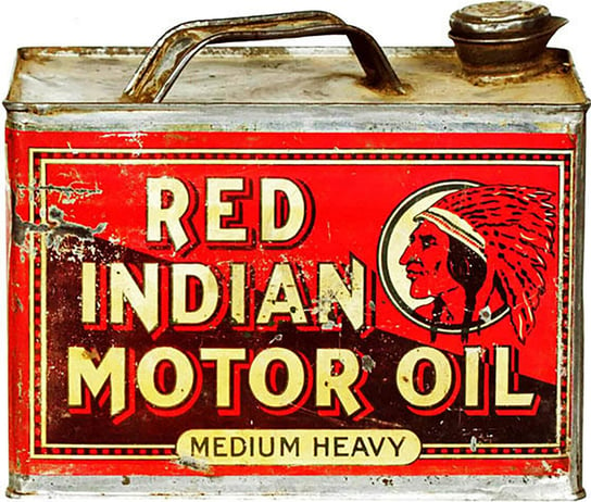 Tablica Tabliczka Blacha Ozdobna Red Indian Motor Oil Retro Vintage Inna marka