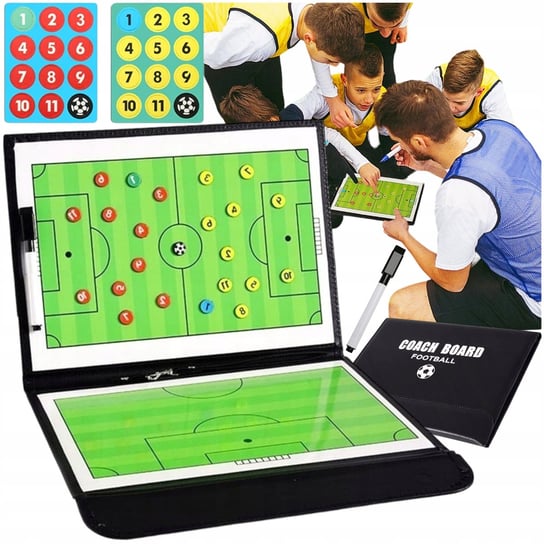 Tablica Taktyczna Trenerska Magnetyczna Do Piłki Nożnej Blok Folder +Marker Inna marka