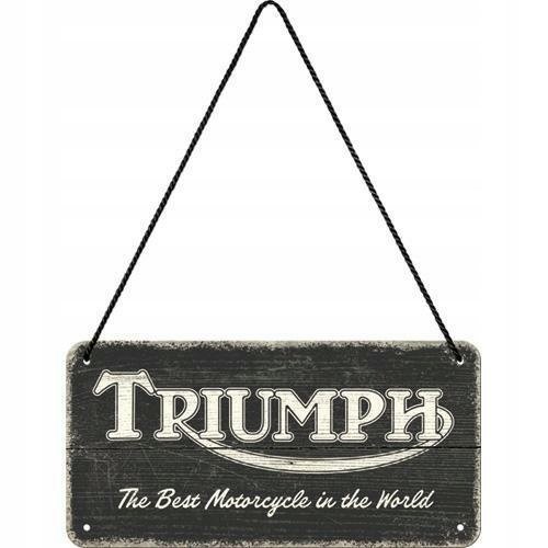 Tablica zawieszka TRIUMPH motocykle na drzwi metal Nostalgic-Art.