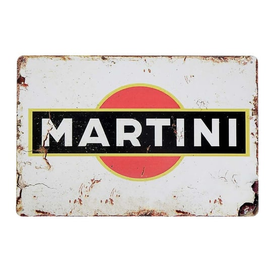 Tabliczka Dekoracyjna Metalowa Martini Rustykalne Uchwyt