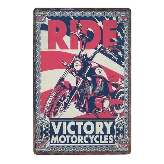 Tabliczka dekoracyjna metalowa VICTORY MOTORCYCLES RustykalneUchwyty