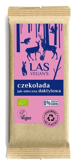 TABLICZKA "JAK-MLECZNA" DAKTYLOWA BIO 50 g - LAS VEGAN'S Las Vegan's