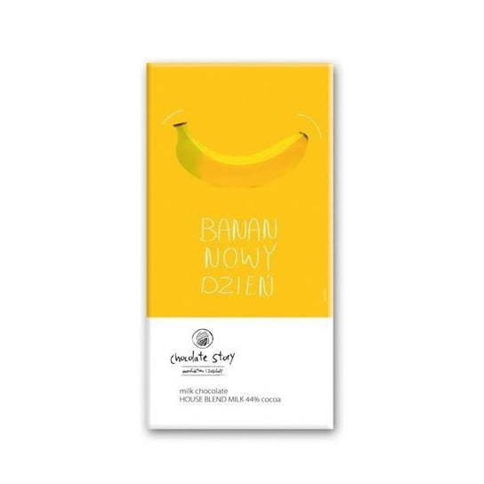 Tabliczka mlecznej czekolady BananNowy Dzień BALSI - wyjątkowy artystyczny prezent na każdy dzień z mikro plakatem Cup&You