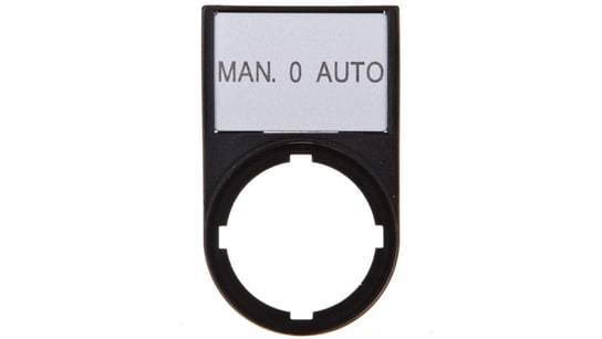 Tabliczka opisowa MAN-0-AUTO 50x30mm czarna 22mm prostokątna M22S-ST-GB12 216501 Eaton