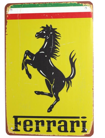 Tabliczka Ozdobna Blacha Ferrari Marka Retro Vin Inna marka