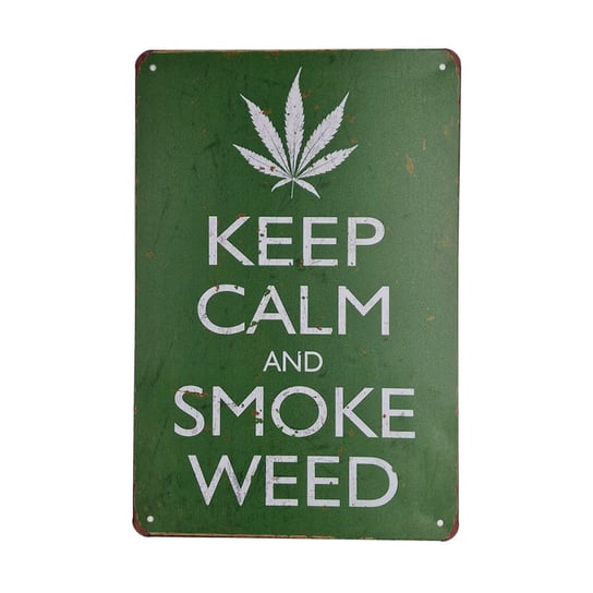 Tabliczka Ozdobna Blacha Keep Calm And Smoke Weed Inna marka