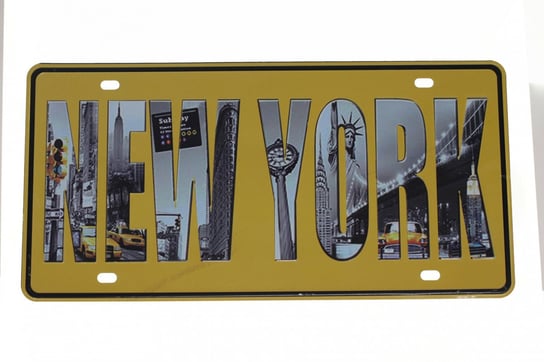 Tabliczka Ozdobna Blacha New York Retro Vintage Inna marka