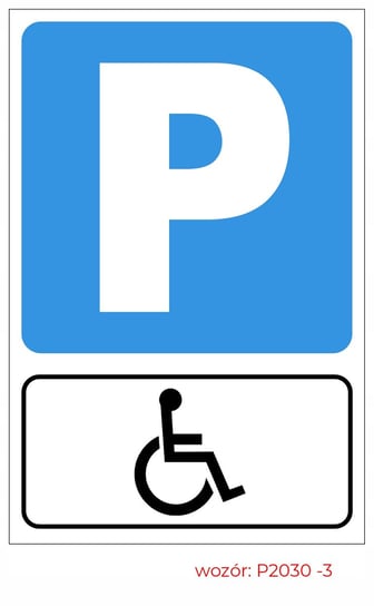 Tabliczka Parking Niepełnosprawnych Pcv 20X30 MDS+