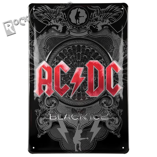 tabliczka z metalu AC/DC - BLACK ICE Inna marka