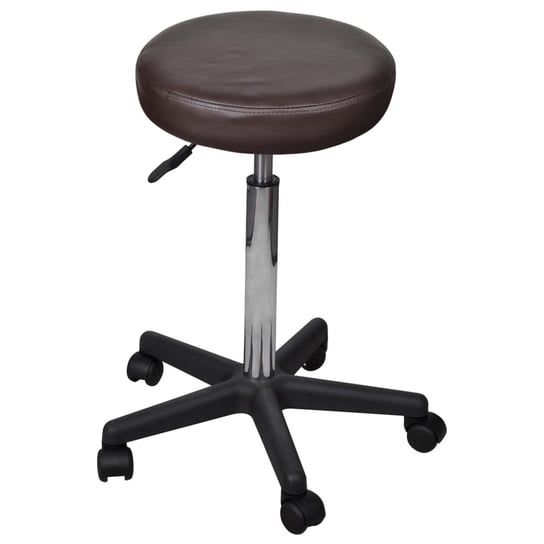 Taboret biurowy Comfort Plus, brązowy, 52cm/35,5cm Inna marka