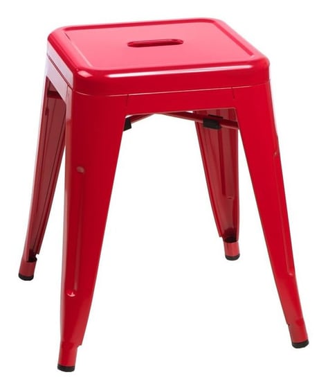 Taboret ELIOR Mirel, czerwony, 30x30x46 cm Elior