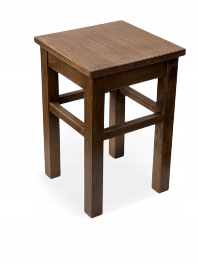 TABORET WOSKOWANY Z DREWNA BUKOWEGO KLOR DĄB PRZYDYMIONY RUSTYKALNY ...