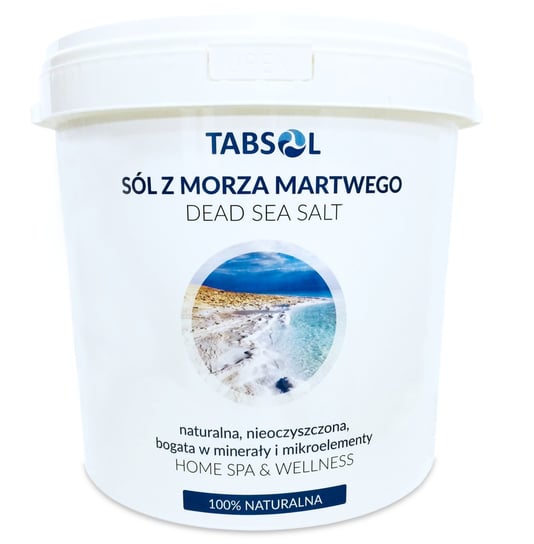 Tabsol, Sól z Morza Martwego naturalna nieoczyszczona, 20kg TABSOL