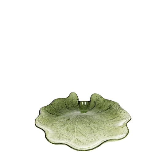 Taca dekoracyjna ASALI szklana zielona 18,5x2,5 cm Homla