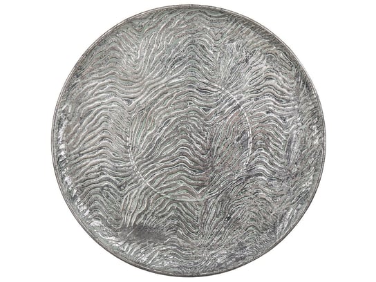 Taca dekoracyjna srebrna KITNOS Beliani