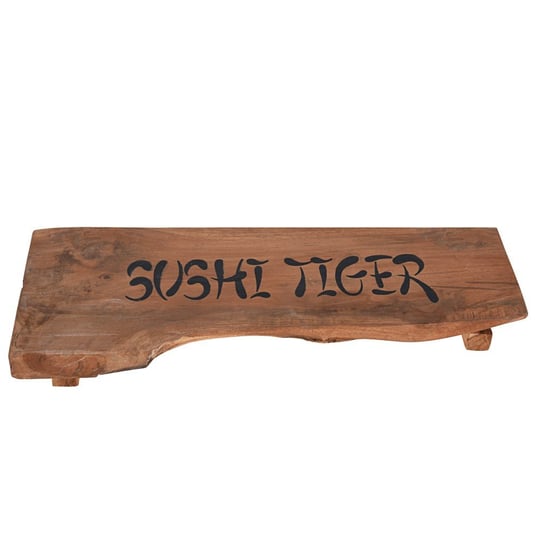 Taca drewniana Sushi Tiger, brązowa, 4x40x17 cm DekoracjaDomu.pl