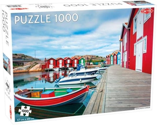 Tactic, puzzle, Around the World, Northern Stars, Fishing huts in Smögen, 1000 el. Tactic