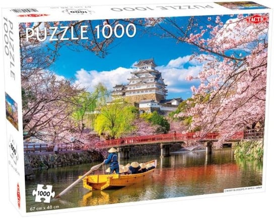 Tactic, puzzle, Landscape: Cherry Blossoms in Himeji, Japan, 1000 el. Tactic