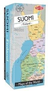 Tactic, puzzle, Mapy świata: Finlandia, 1000 el. Tactic