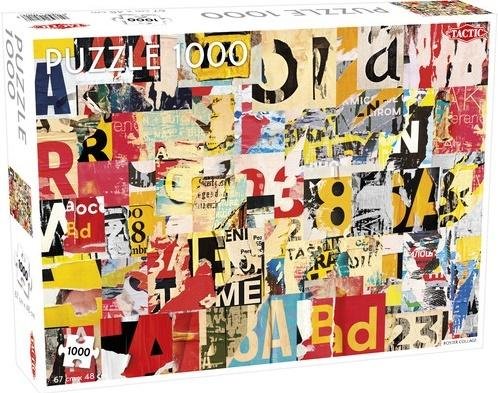Tactic, puzzle, Poster Collage Pattern, 1000 el. Tactic