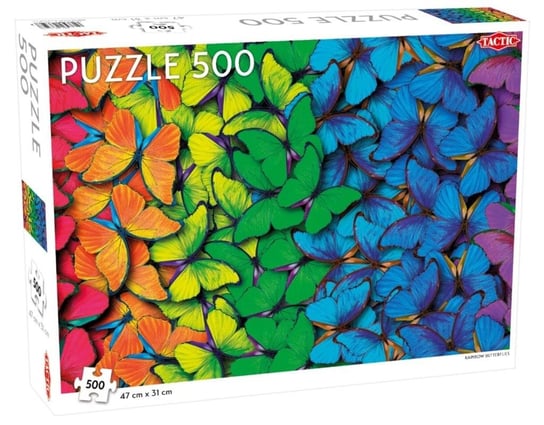 Tactic, puzzle, Rainbow Butterflies, 500 el. Tactic