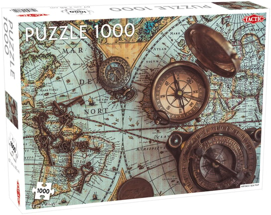 Tactic, puzzle, Vintage Sea Map, 1000 el. Tactic