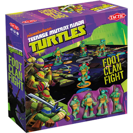 Tactic, Wojownicze Żółwie Ninja, gra planszowa Food Clan Fight Tactic