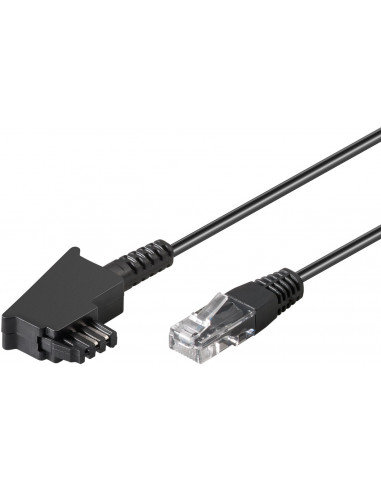 TAE-F Kabel do DSL/VDSL - Długość kabla 1 m Goobay