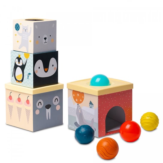 Taf Toys Wieża dla dzieci z otworami na piłki Biegun Północny Sorter Taf Toys