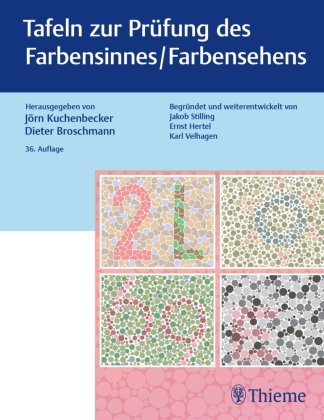 Tafeln zur Prüfung des Farbensinnes / Farbensehens Thieme, Stuttgart