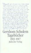 Tagebücher 1. Halbband 1913 - 1917 Scholem Gershom