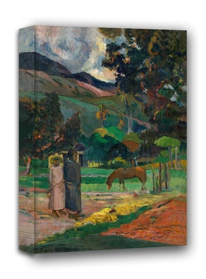 Tahitian Landscape, Paul Gauguin - obraz na płótnie 40x50 cm Galeria Plakatu