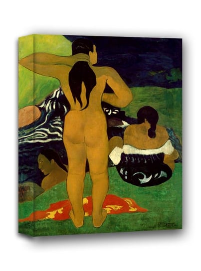 Tahitian Women Bathing, Paul Gauguin - obraz na płótnie 60x90 cm Galeria Plakatu