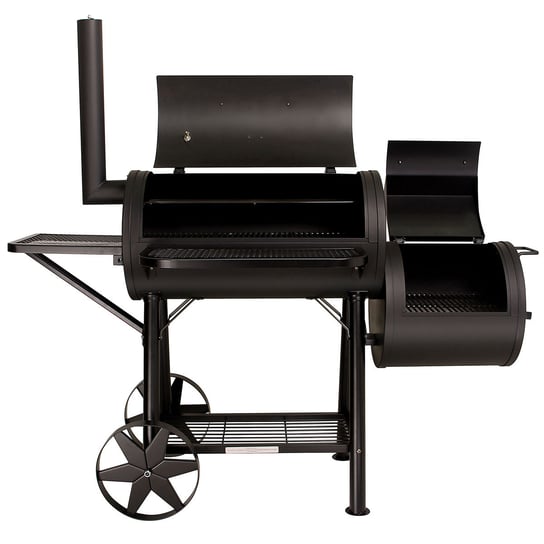 TAINO Yuma Massive BBQ-Smoker BBQ GRILL WAGON Grill na węgiel drzewny 90 kg 3,5 mm Zestaw rusztów TAINO