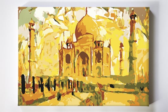 Taj Mahal, mauzoleum, obiekt architektoniczny, malowanie po numerach, blejtram Akrylowo
