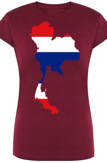Tajlandia Flaga Damski T-shirt Modny Nadruk R.M Inna marka