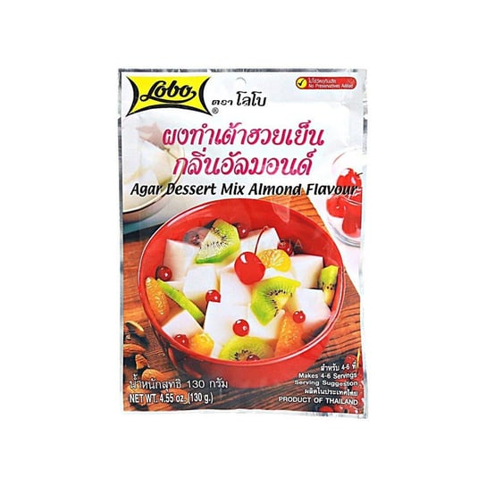 Tajska Galaretka z Agarem o Smaku Migdałowym [Gotowa Mieszanka] "Agar Dessert Mix Almond Flavour" 130g Lobo Lobo