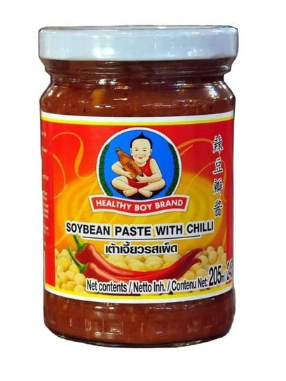 Tajska Pasta Sojowa z Chilli Ostra Miso Jasna Healthy Boy 245G Inna marka