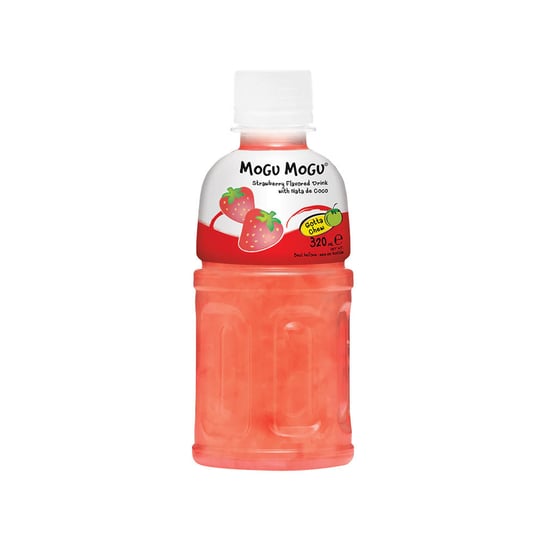 Tajski Napój Mogu-Mogu Z Galaretką Kokosową O Smaku Truskawkowym "Strawberry Juice 25% With Nata De Coco" 320Ml Mogu Mogu Inna marka