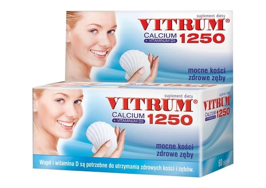 Takeda Pharma, Vitrum Calcium 1250 + Vitaminum D3, Suplement diety, 60 tab. Takeda Pharma