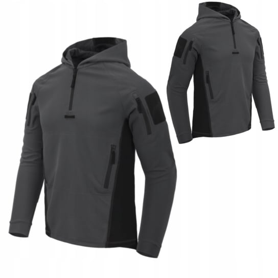 Taktyczna Męska Bluza Z Kapturem Helikon Range Hoodie Szaro-Czarna XS Helikon-Tex