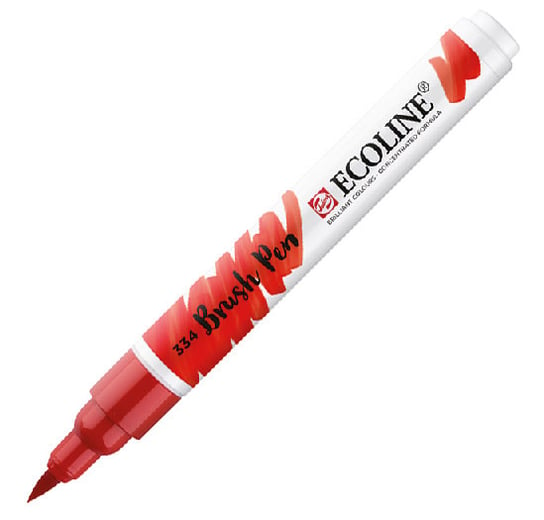 Talens Ecoline Brush Pen Marker 334 Scarlet Talens