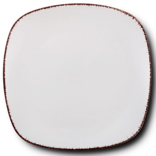 Talerz ceramiczny kwadratowy obiadowy płytki na obiad WHITE SUGAR 26 cm Inna marka